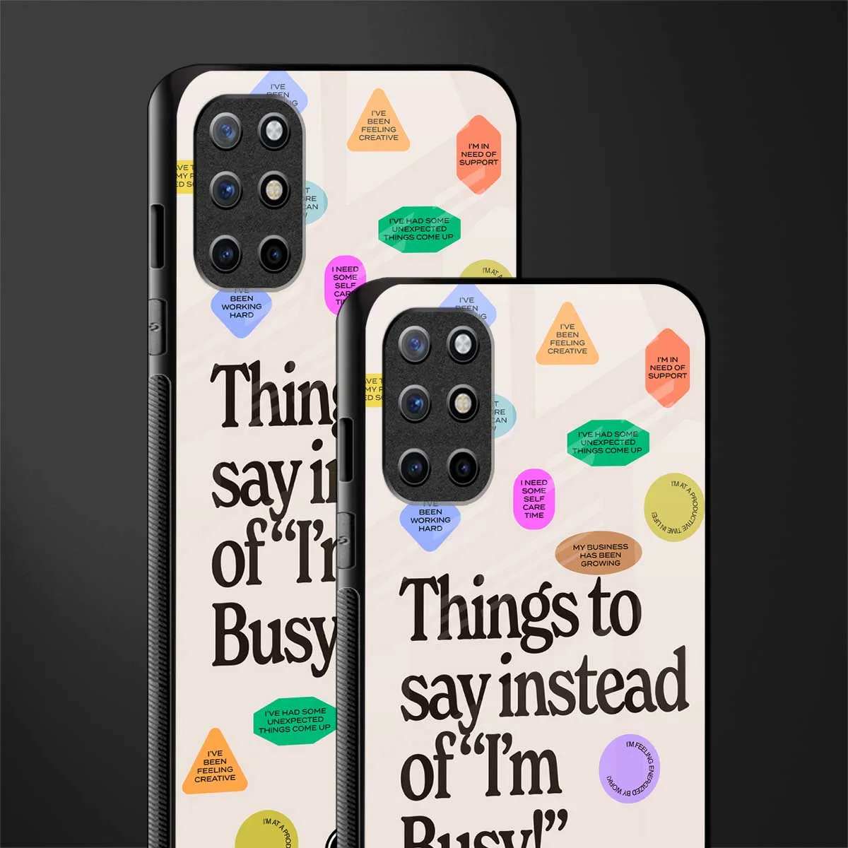 10 Things To Say Phone Case for OnePlus 8T | Glass Case