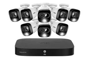 1080p 16-Channel Wired DVR Security System with 8 Active Deterrence Cameras, Smart Motion Detection and Face Recognition