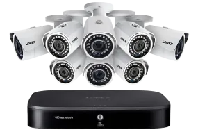 1080p Camera System with 8-Channel 4K DVR and Eight 1080p HD Metal Outdoor Cameras, 150FT Night Vision