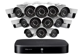 1080p HD 16-Channel Security System with Sixteen 1080p HD Outdoor Cameras, Advanced Motion Detection and Smart Home Voice Control