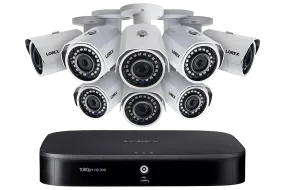 1080p HD Home security system with 8 outdoor cameras, 150ft night vision, 16 channel DVR with 2TB hard drive