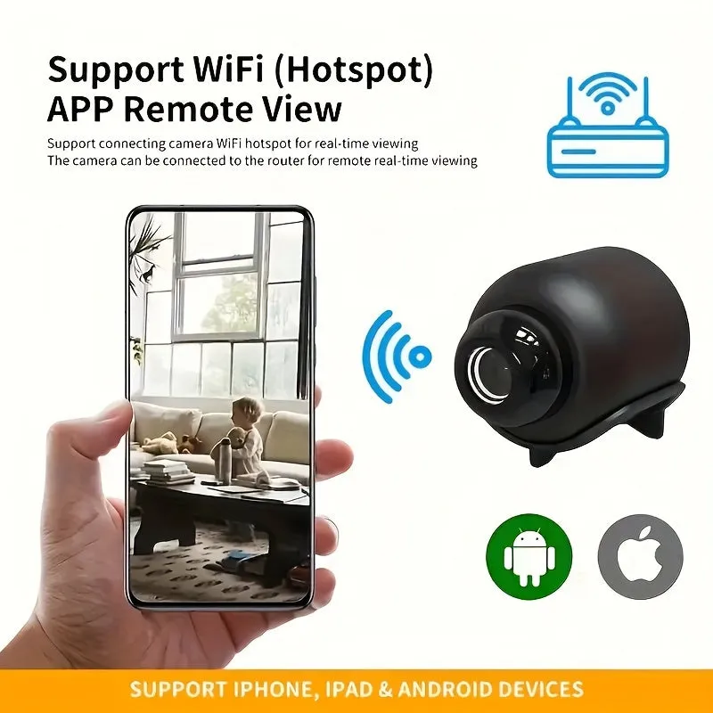 1080P HD Wireless IP Camera, 2.4GHz Wifi IP Camera For Home, Night Vision & 140° Wide Angle Monitor, Without SD Card