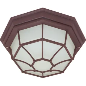 11 In. Outdoor Flush Mount Bronze finish