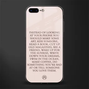 11 Things To Do Phone Case for IPhone 7 Plus | Glass Case