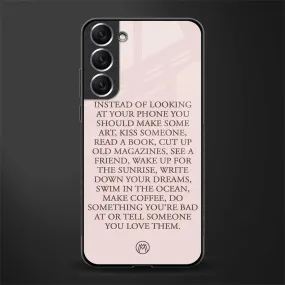 11 Things To Do Phone Case for Samsung Galaxy S22 Plus 5G | Glass Case