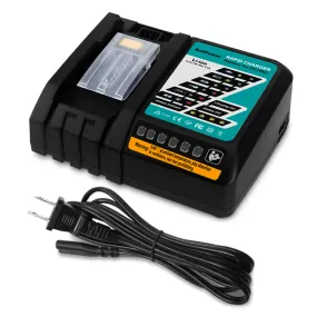 14.4V-18V 6.5A DC18RC Rapid Charger for Makita 18V Battery Charger BL1860B 6.0Ah BL1850B 5.0Ah BL1840B 4.0Ah BL1830B 3.0Ah 18V Battery Charger DC18RD