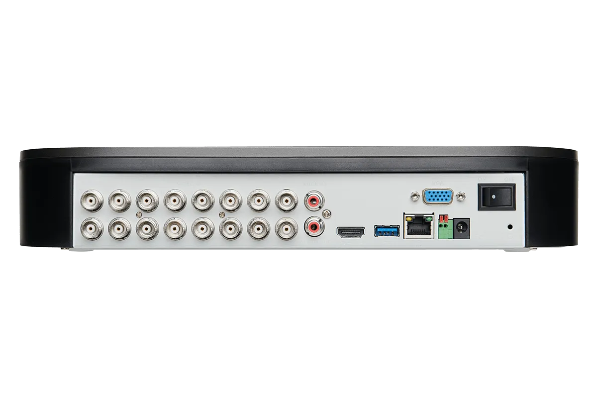 16-Channel 4K Security System with 12 Active Deterrence 4K (8MP) Cameras