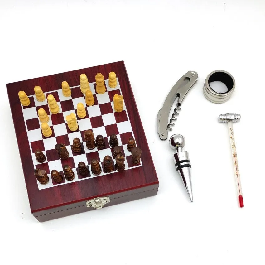 2 in 1 Wine Opener Set and Chess set