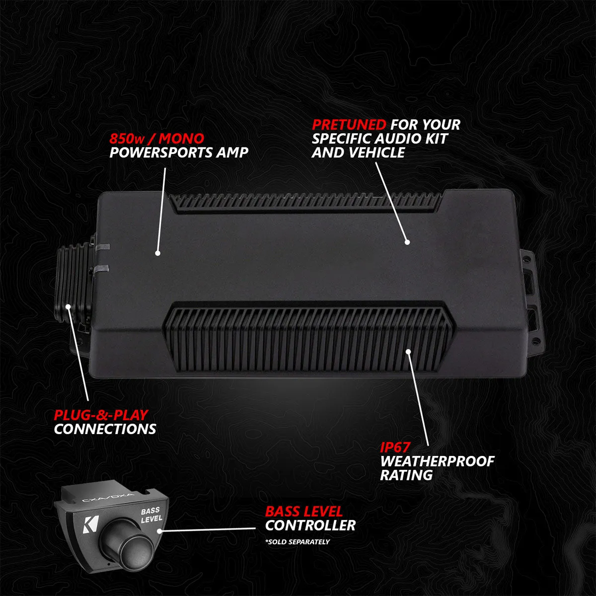 2020-2024 Polaris® RZR PRO Series Phase-5 V-Spec 5-Speaker 1400watt System for Ride Command