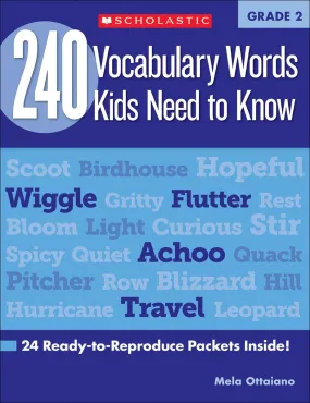 240 Essential Vocabulary Words for Grade 2 Students - Fun & Engaging Packets