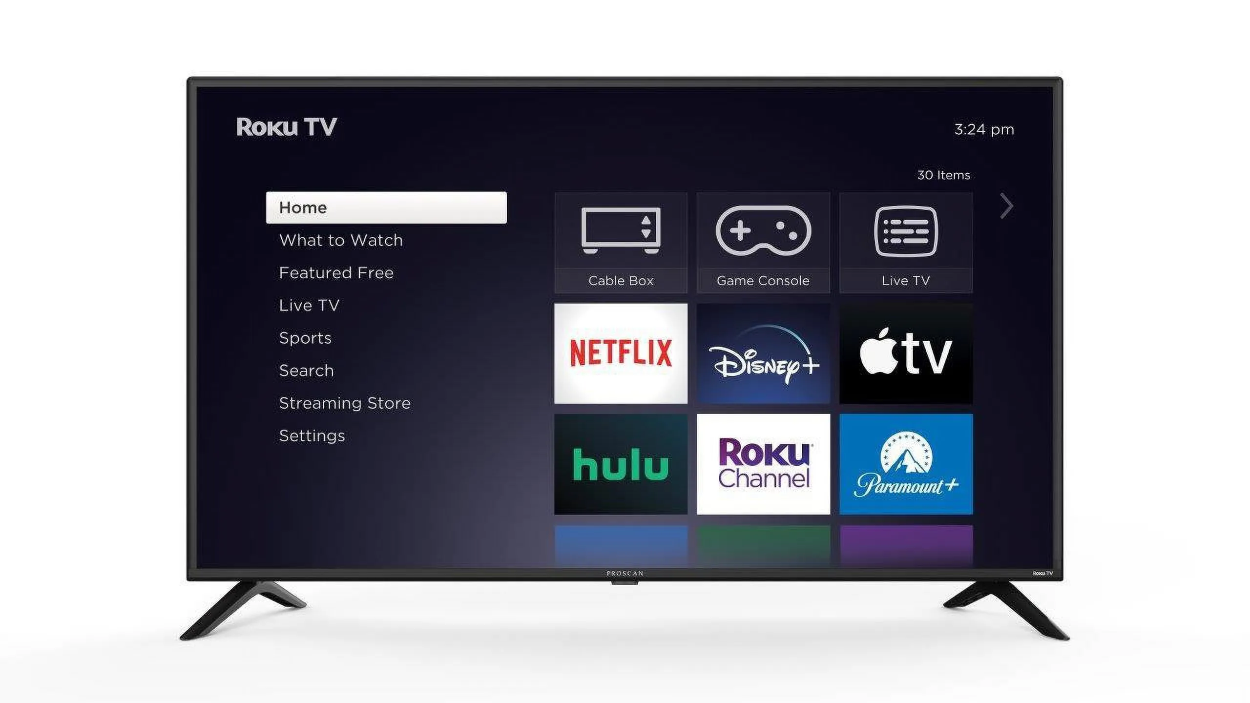 24" Class HD 720P ROKU Smart TV, Black, PTR2466