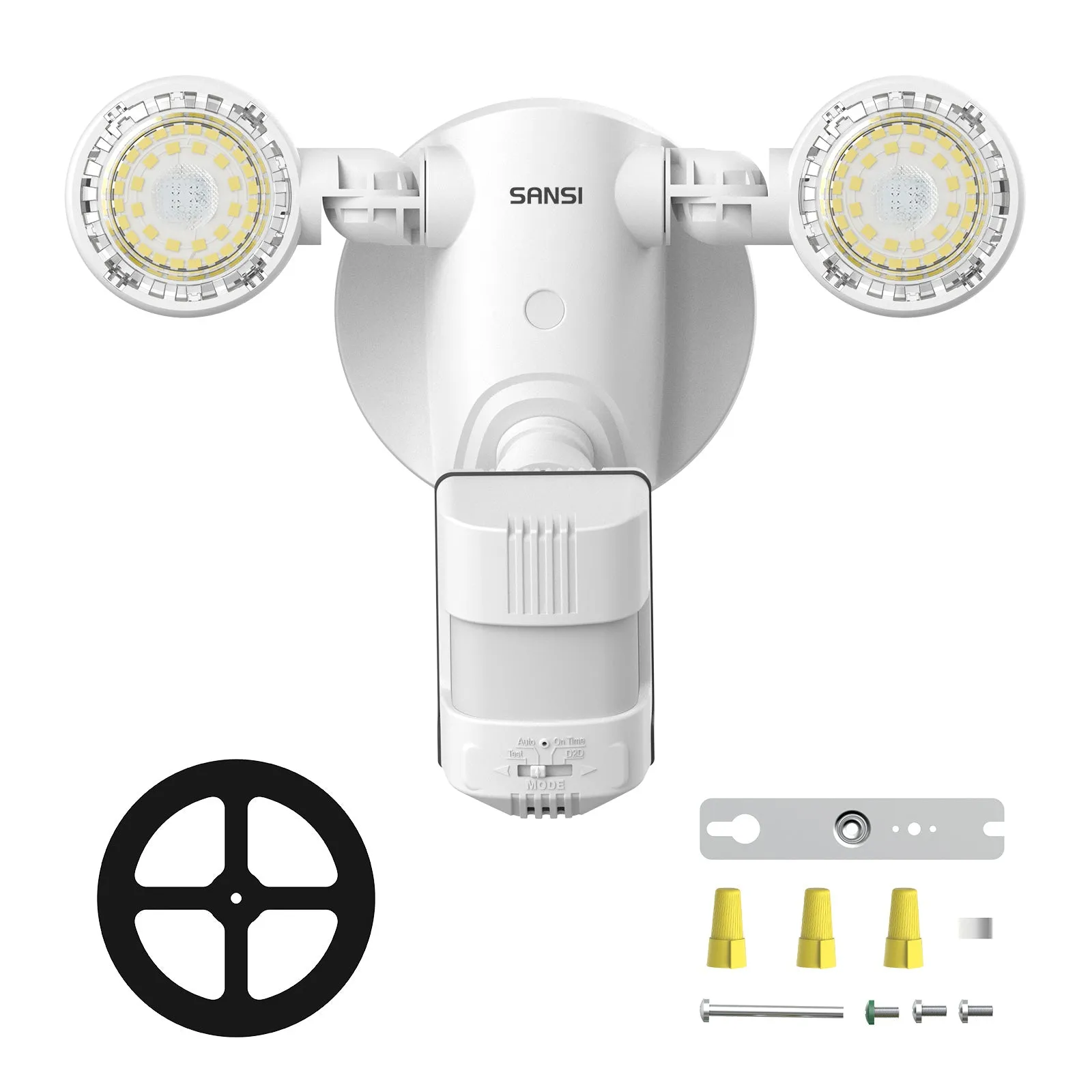 25W LED Security Light (Dusk to Dawn & Motion Sensor)(2-Pack)(US/CA ONLY)