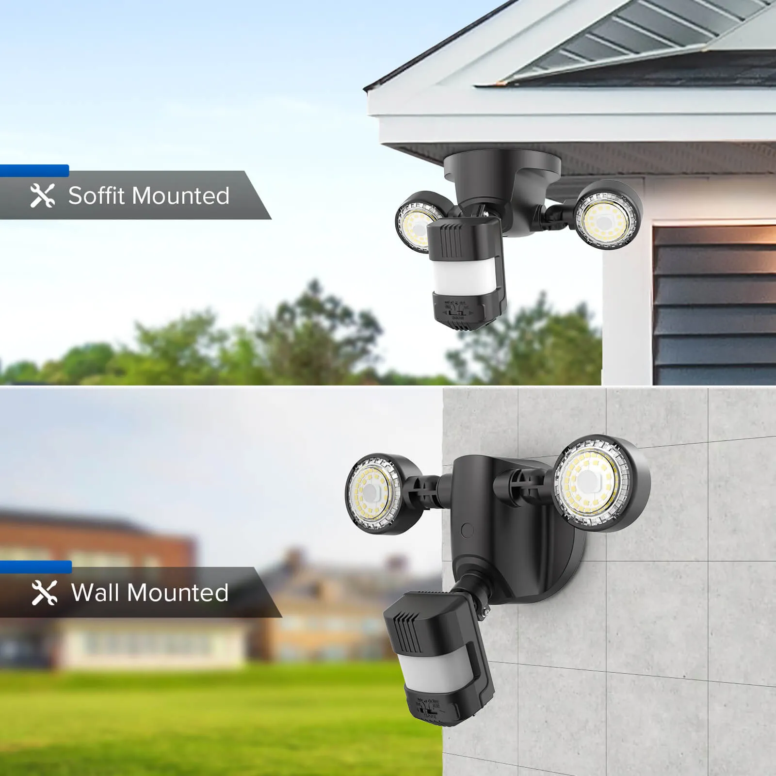 25W LED Security Light (Dusk to Dawn & Motion Sensor)(2-Pack)(US/CA ONLY)