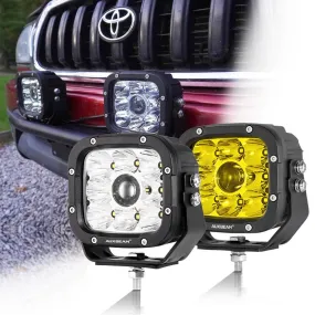 (2pcs/4pcs set) 5 Inch 110W White/Amber Spot Light LED Driving Lights for Toyota Tacoma