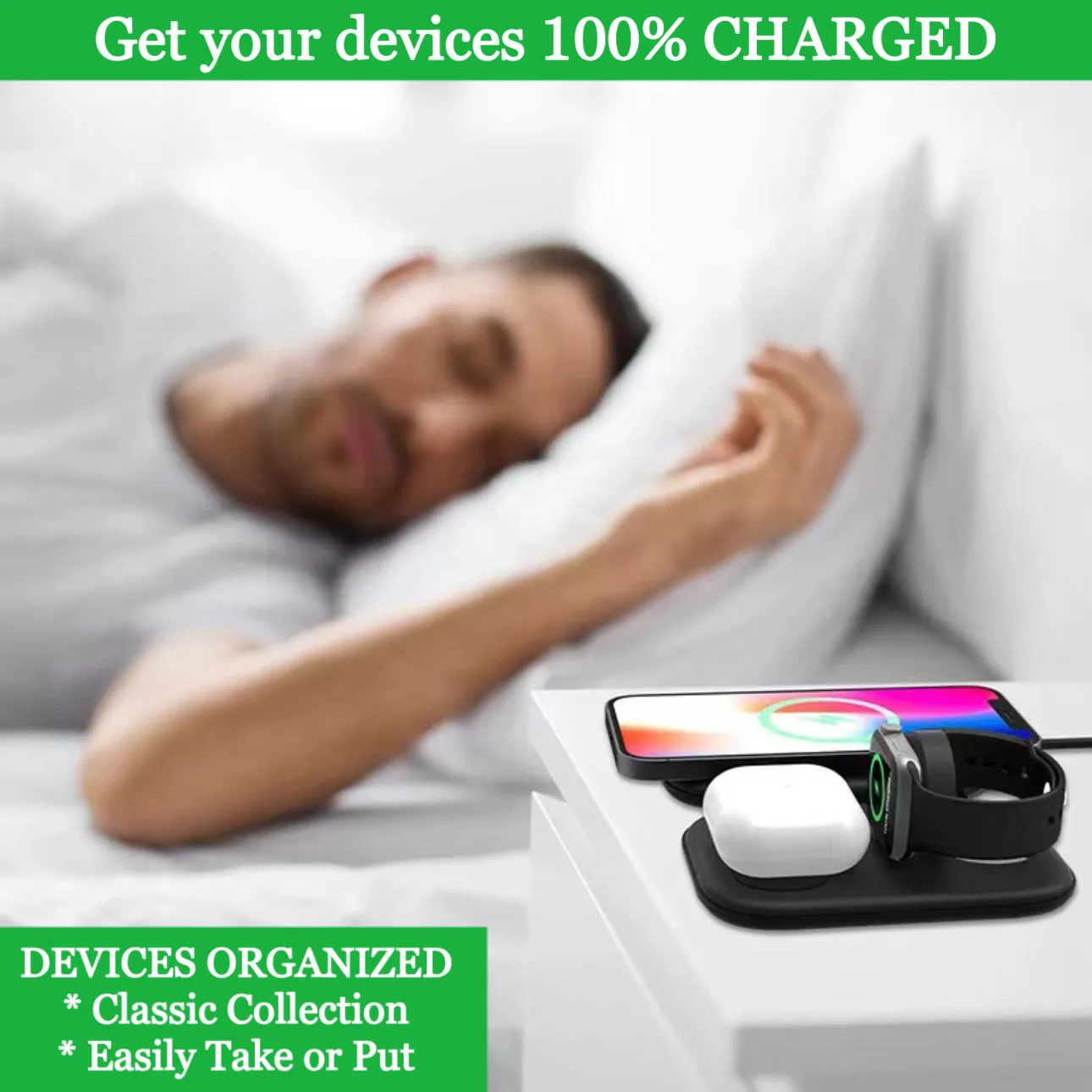 3 in 1 Foldable Magnetic Wireless Charger