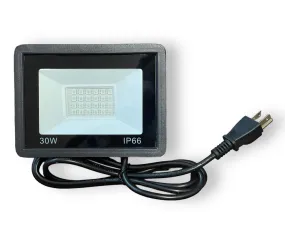 30W RGB LED Flood Light with 24 Key IR Remote IP66 50,000HR