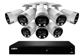 4K Ultra HD 16-Channel IP Security System with 8 Smart Deterrence 4K (8MP) Cameras, Smart Motion Detection and Smart Home Voice Control