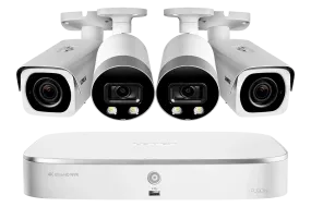 4K Ultra HD 8-Channel IP Security System with Two 4K (8MP) Smart Deterrence and Two 4K (8MP) Motorized Varifocal Cameras