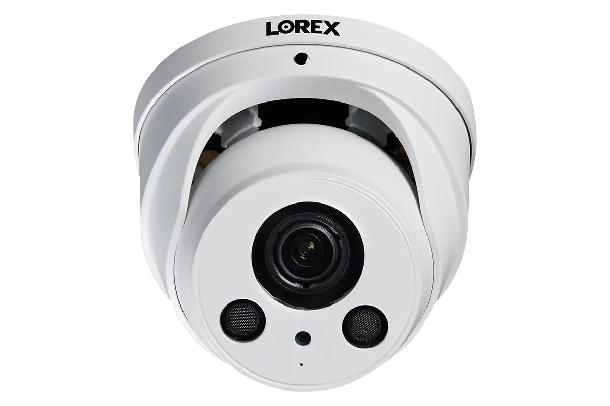 4K Ultra HD 8-Channel IP Security System with Two 4K (8MP) Smart Deterrence and Two 4K (8MP) Motorized Varifocal Dome Cameras