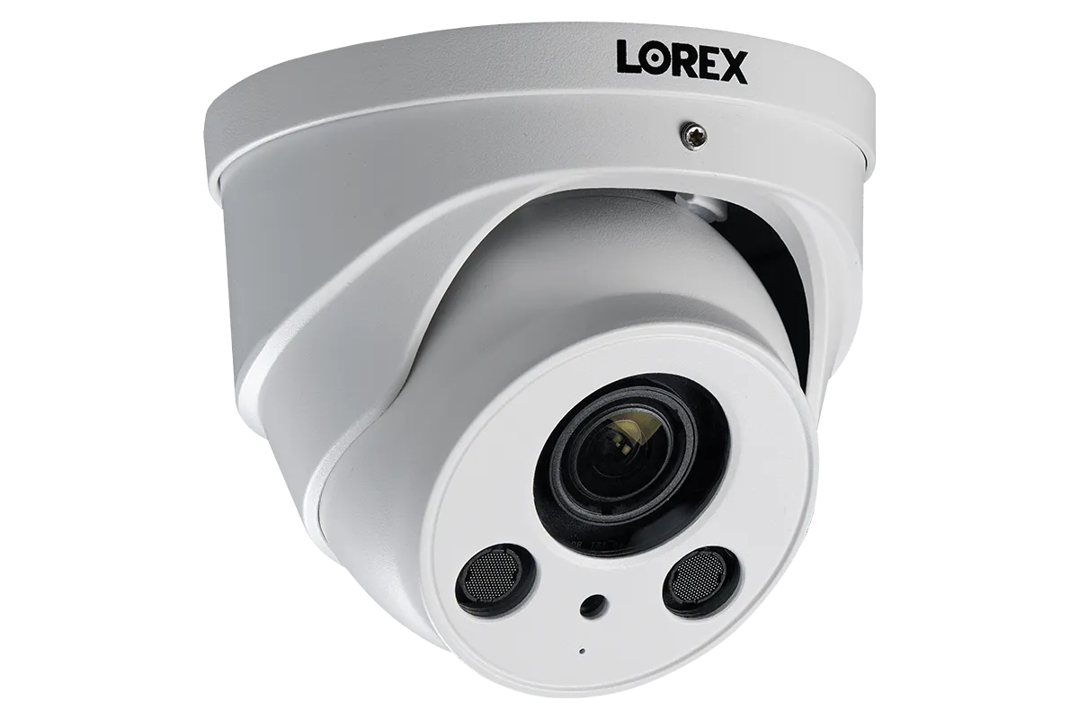 4K Ultra HD 8-Channel IP Security System with Two 4K (8MP) Smart Deterrence and Two 4K (8MP) Motorized Varifocal Dome Cameras