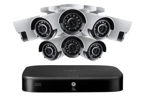 4K Ultra HD 8-Channel Security System with Eight 4K (8MP) Cameras featuring Smart Motion Detection and Color Night Vision