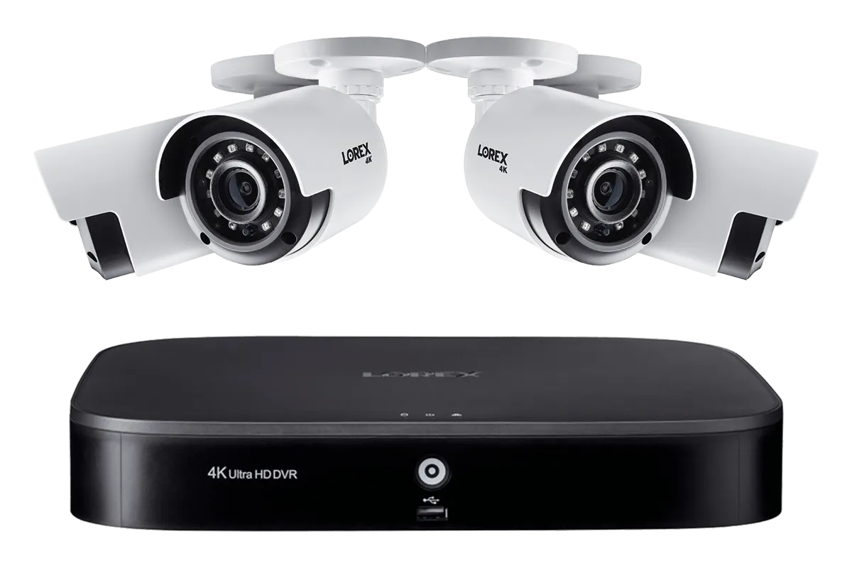 4K Ultra HD 8-Channel Security System with Four 4K (8MP) Cameras, Advanced Motion Detection and Smart Home Voice Control