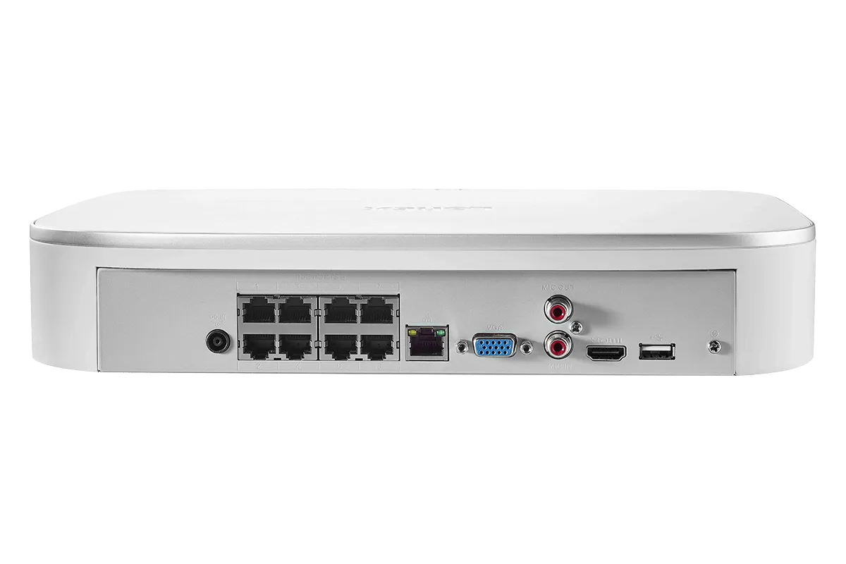 8-Channel 4K Ultra HD Fusion NVR System with 6 Smart Deterrence 4K (8MP) IP Cameras