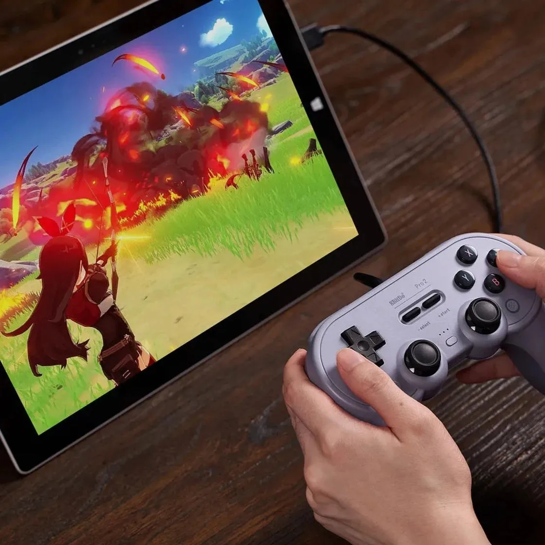 8BitDo Pro 2 USB Controller: For Switch, PC, Steam, Pi