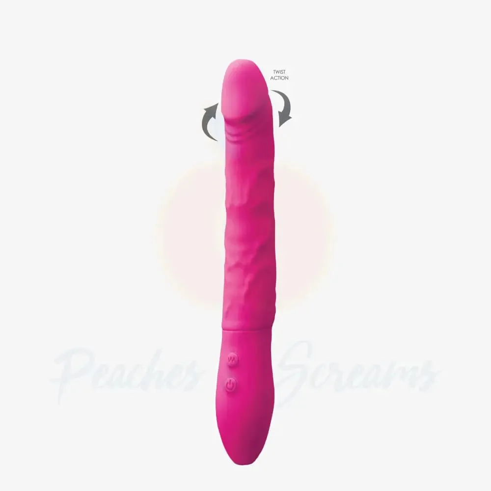 9-inch Ns Novelties Silicone Pink Rechargeable Rotating Vibrator