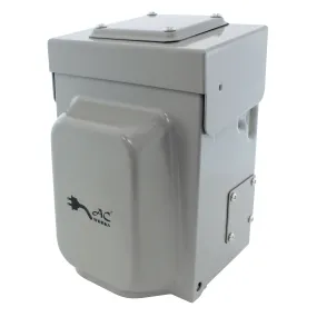 AC WORKS® [ASL630PBX] L6-30 30A 250V 3-Prong Locking Heavy-Duty Industrial Inlet Box