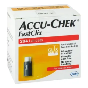 Accu-Chek FastClix Lancets 204 x 4 Packs