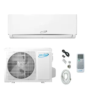 Air-Con Serene Series 12,000 BTU 16.7 SEER Single Zone Ductless Mini-Split Heat Pump System