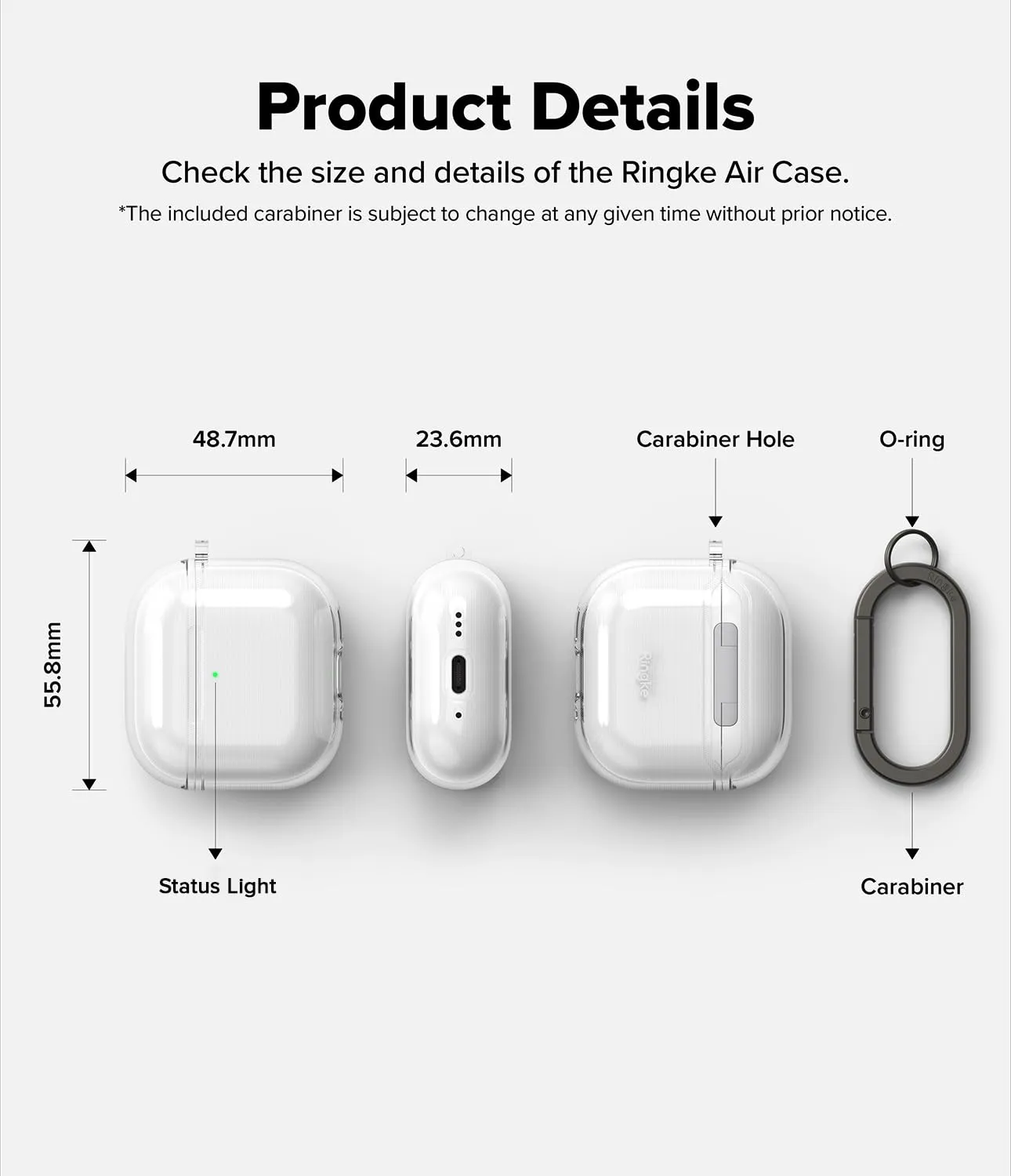 Airpods 4 Back Cover Case | Air - Clear