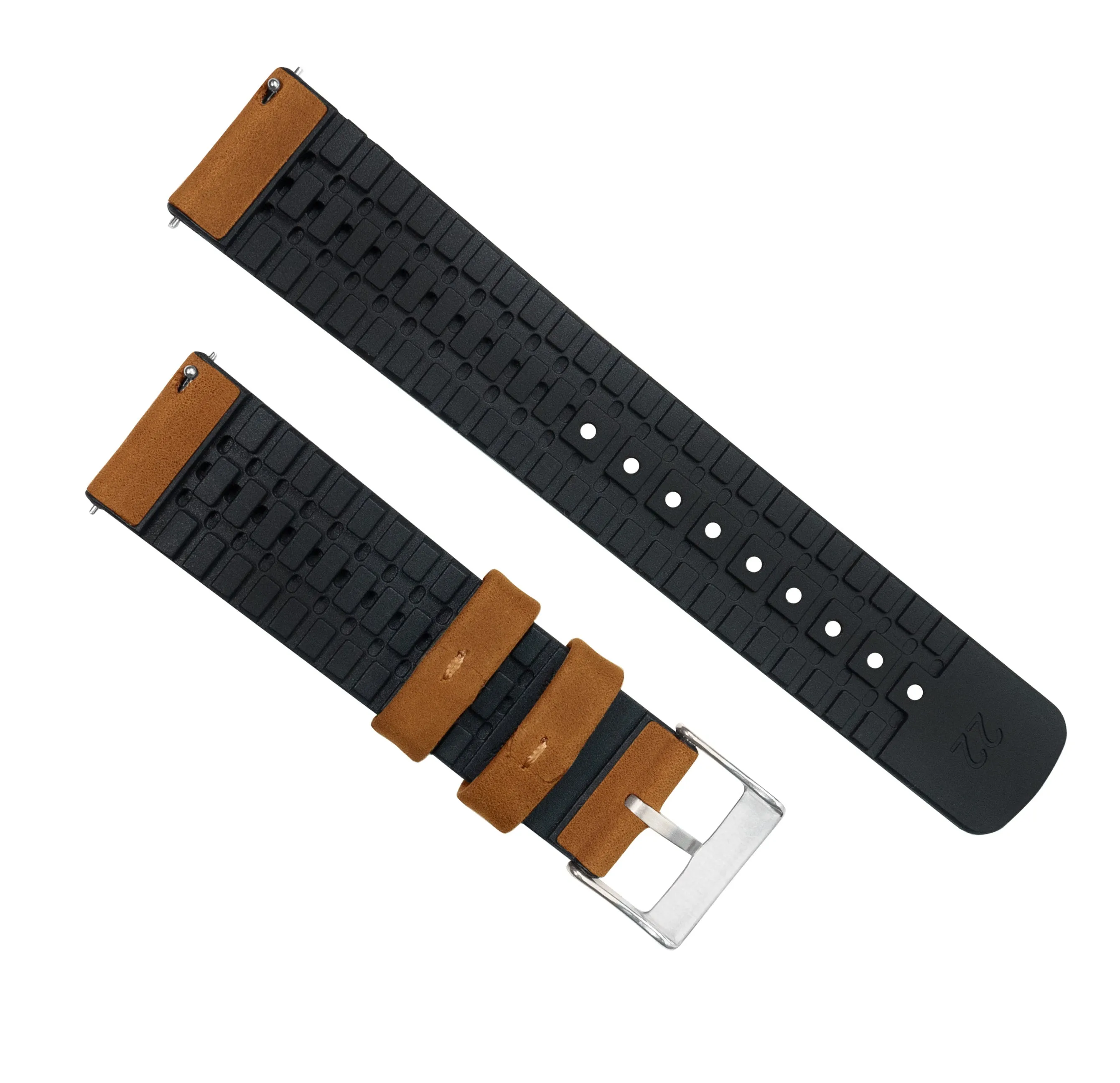 Amazfit Bip | Leather and Rubber Hybrid | Cedar Brown