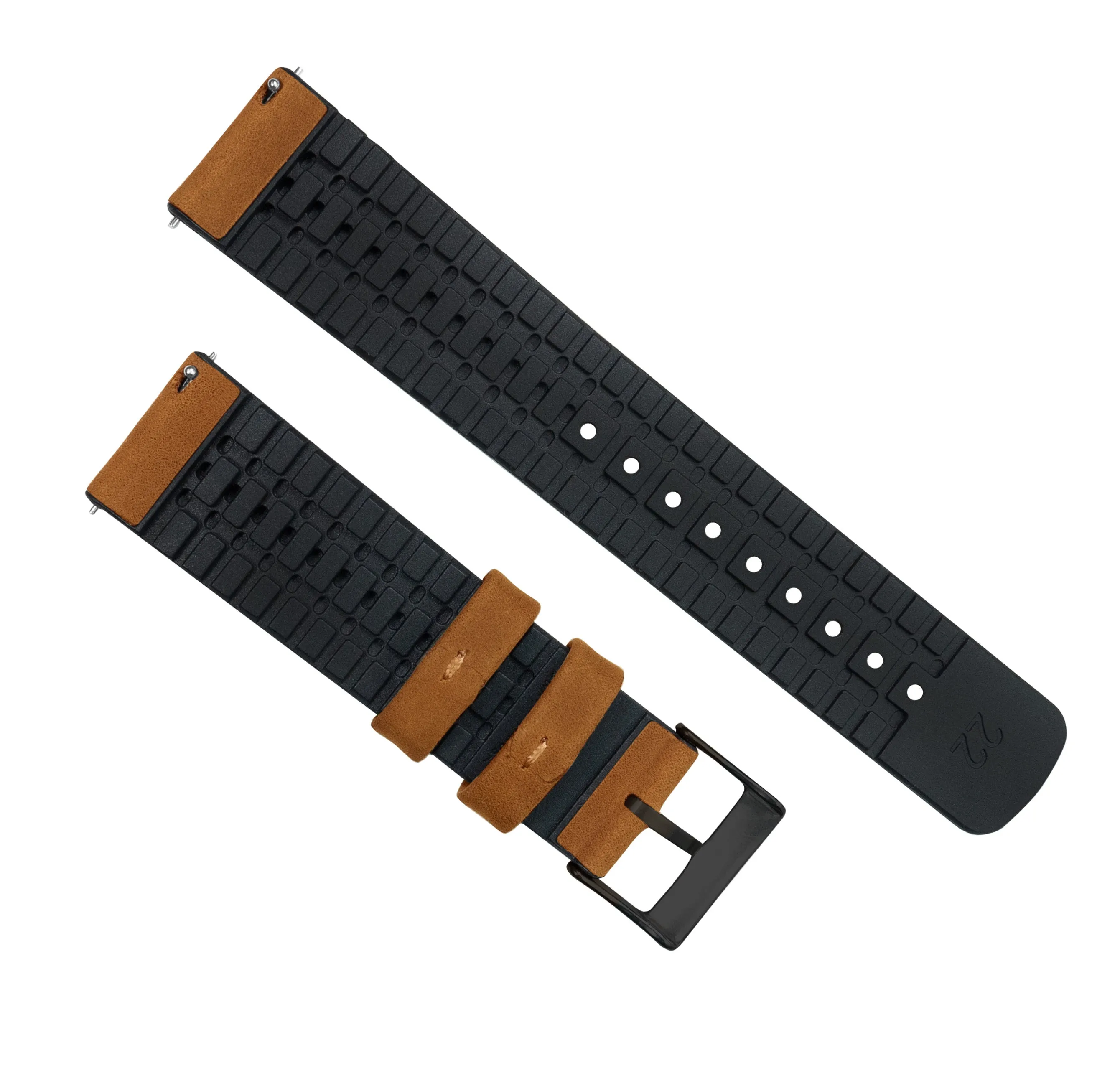 Amazfit Bip | Leather and Rubber Hybrid | Cedar Brown