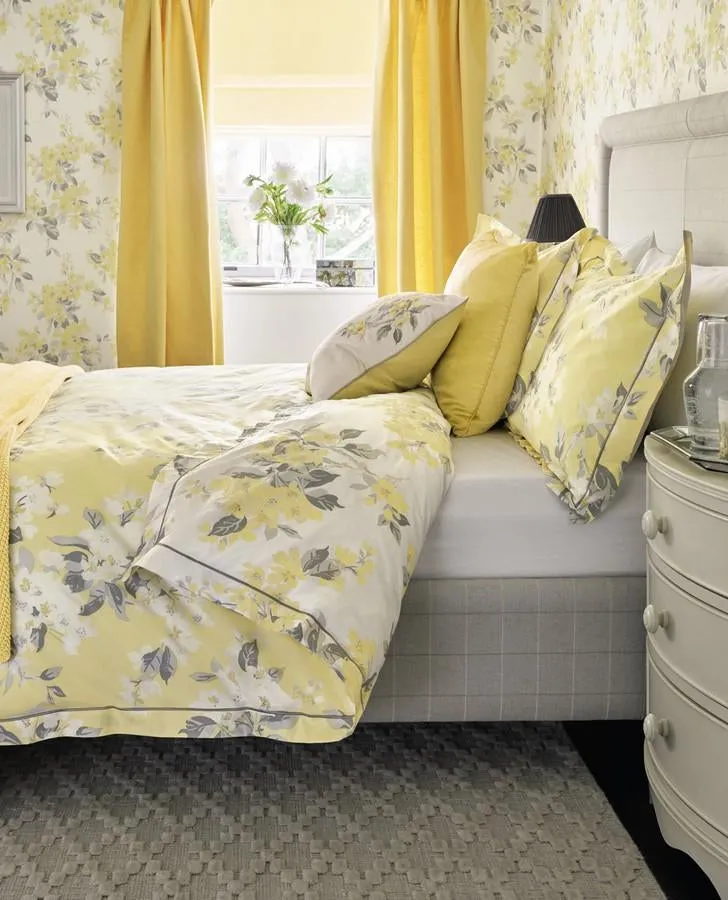 Apple Blossom Sunshine Print Duvet Cover