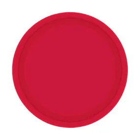 Apple Red 7in Round Luncheon Paper Plates