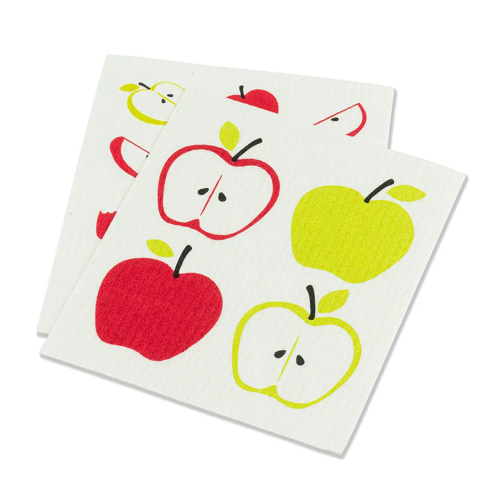 Apples Swedish Dish Cloths - Set of 2