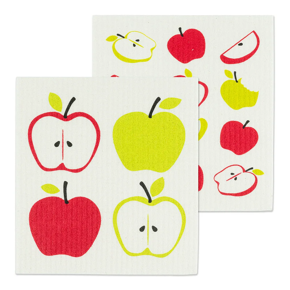 Apples Swedish Dish Cloths - Set of 2