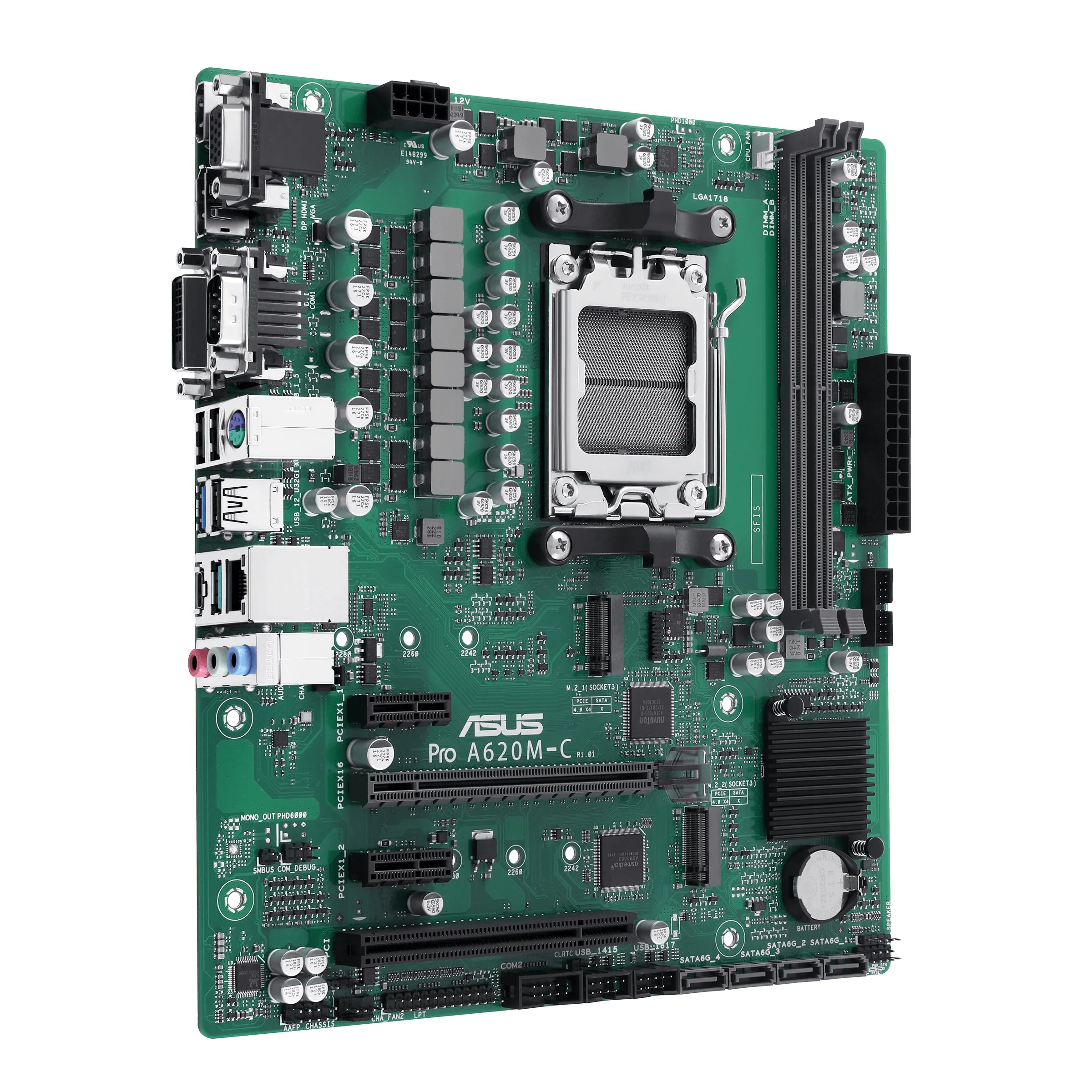 Asus Mainboard Pro A620m-C-Csm - Micro Atx - Socket Am5 -Amd B650