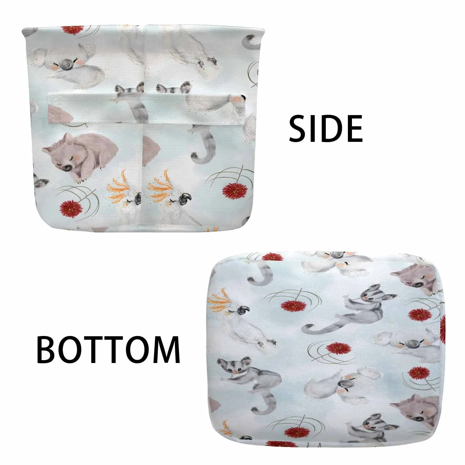 Australian Animals Koala, Sugar Glider, Wombat  Storage Basket