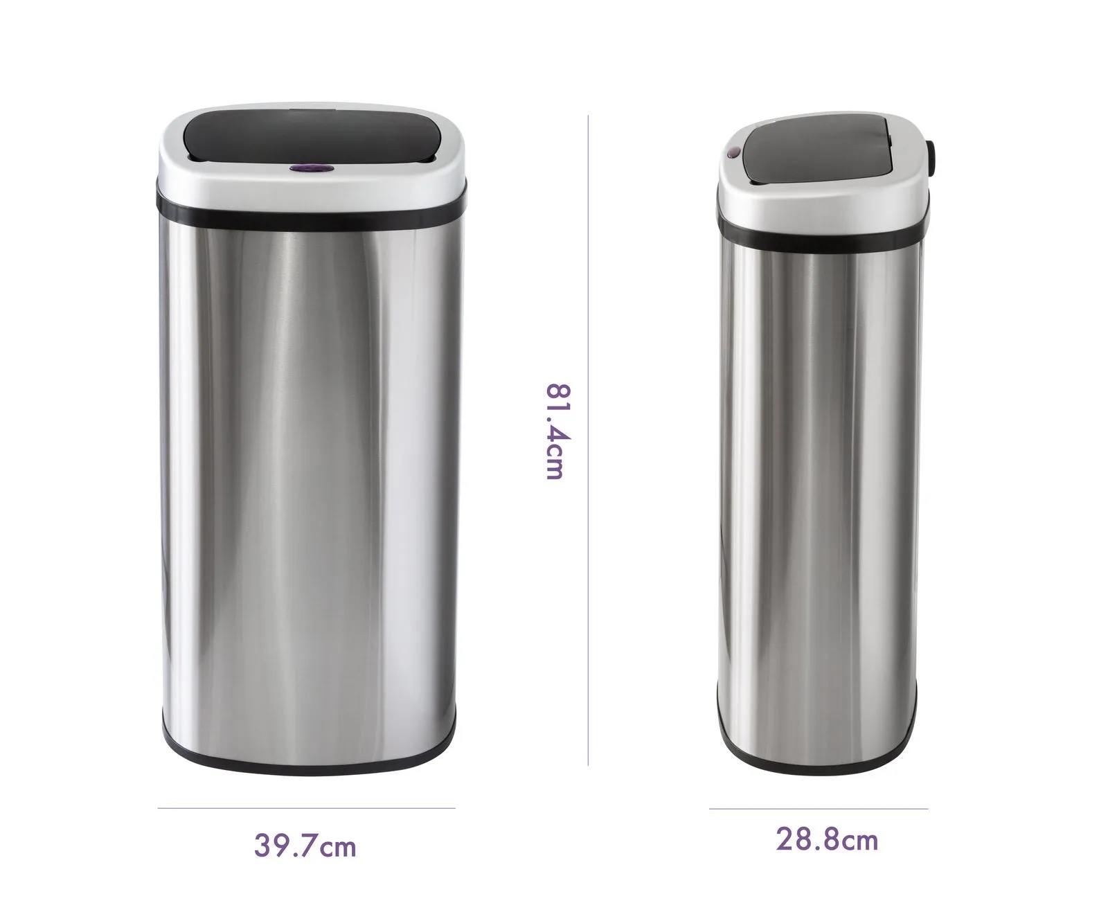 Auto-Sensor 70L Stainless Steel Rubbish Bin, Waterproof