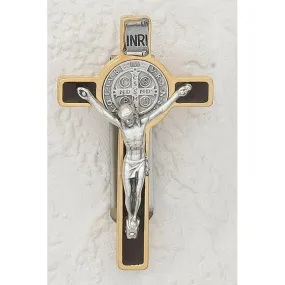 Auto Visor Clip-Saint Benedict Black/Gold Enamel - 3 inch with clip