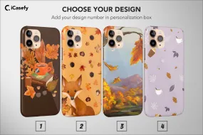 Autumn Fall Animal Fox Phone Case Aesthetic Cartoon Cover