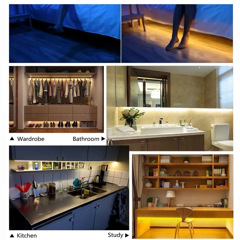 Battery Operated - Dual Mode Motion Sensor Flexible LED Strip Light