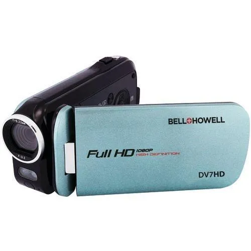 Bell howell 16.0-megapixel Slice Ii Dv7hd Ultraslim 1080p Hd Camcorder (blue) (pack of 1 Ea)