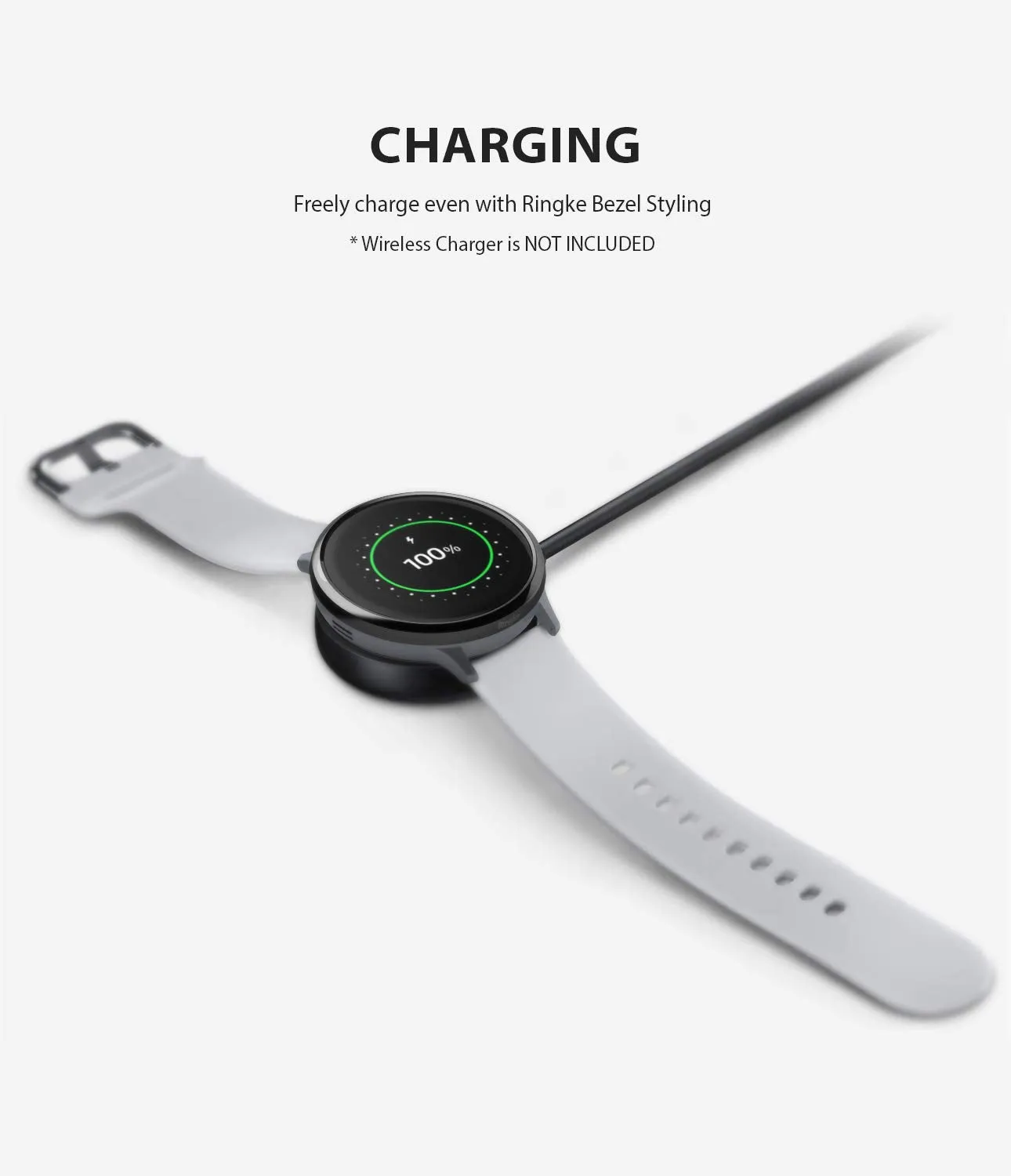 Bezel Styling Cover for Galaxy Watch Active 2 40mm (2019) - Glossy Black (GW-A2-40-03) [Stainless Steel]