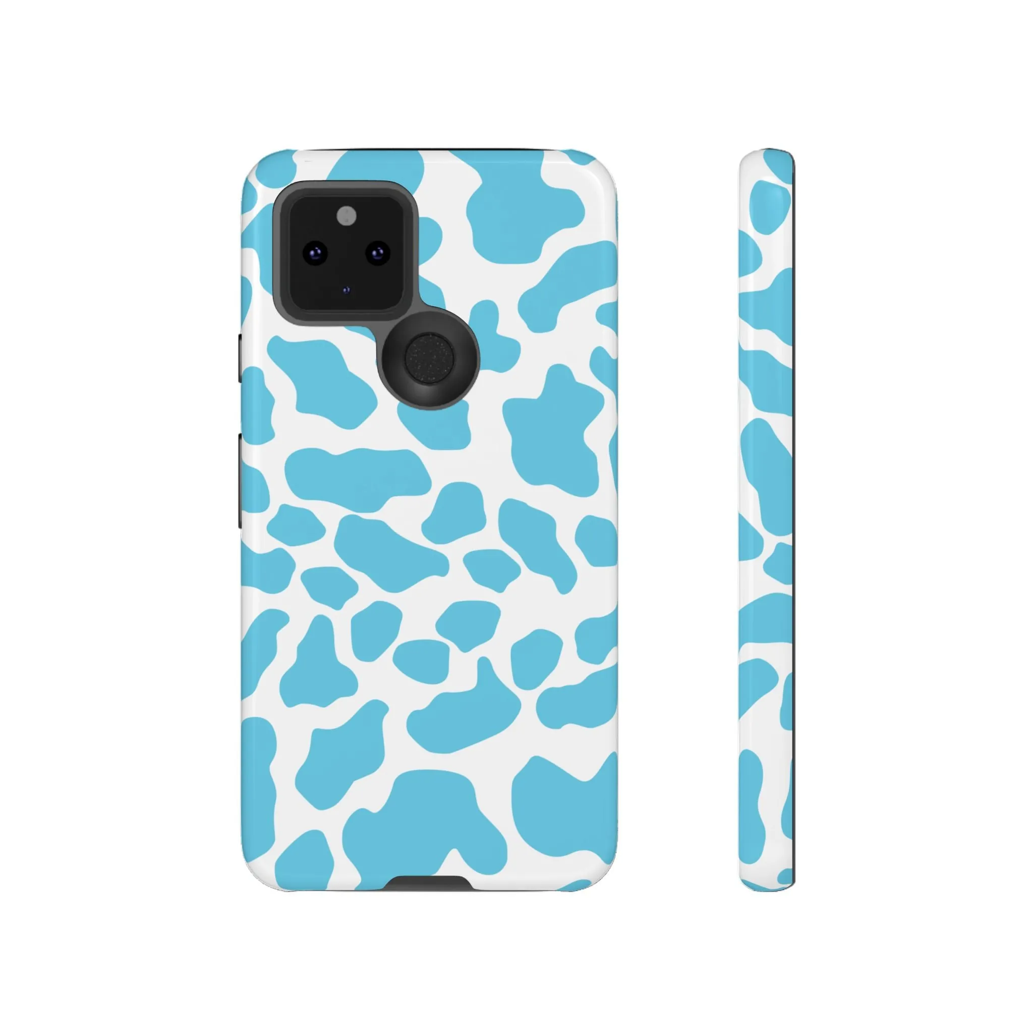 Blue Cow print phone case iPhone Samsung Google