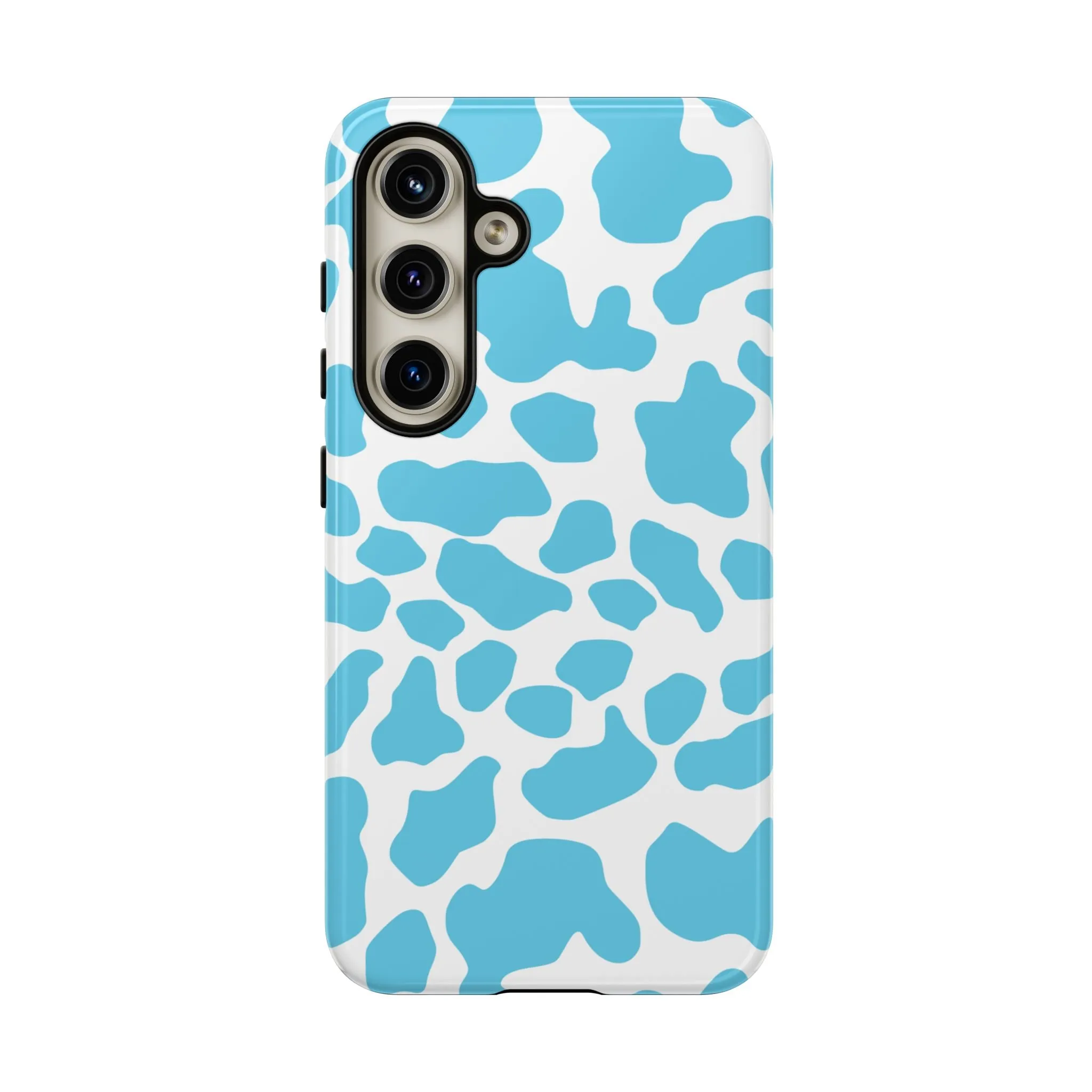 Blue Cow print phone case iPhone Samsung Google