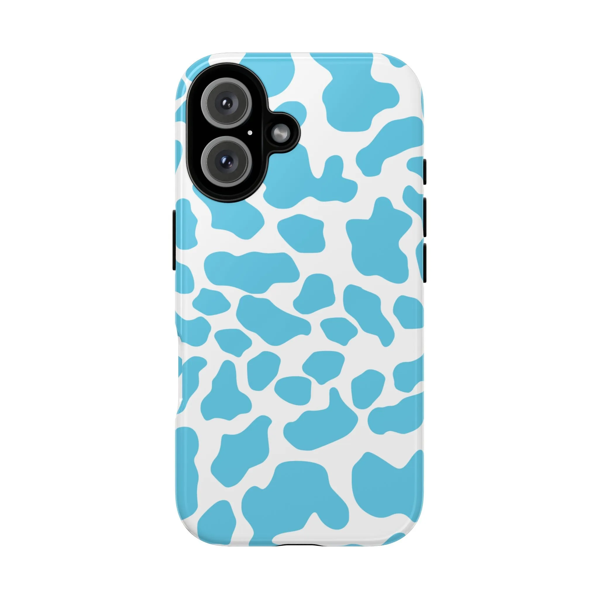 Blue Cow print phone case iPhone Samsung Google